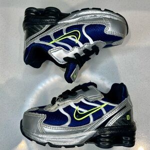 Nike Shox Green Blue Silver Baby Boy Shoes size 4C